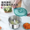 Wholesale of household multi-functional meat grinder, stainless steel large-capacity meat grinder, 2-liter and 3-liter stainless steel garlic minced meat grinder details Picture